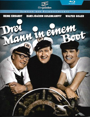 Drei Mann in einem Boot